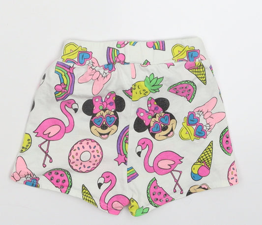 Matalan Girls White Solid Babydoll Sleep Shorts Size 18-24 Months