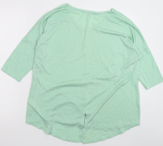 Papaya Womens Green Knit Pullover Jumper Size 14