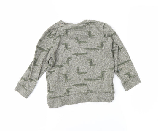 Mothercare Boys Green Geometric Basic Casual Size 18-24 Months