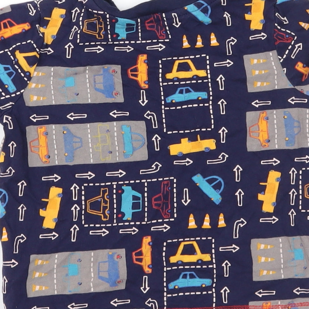 George Boys Blue Geometric Basic T-Shirt Size 18-24 Months