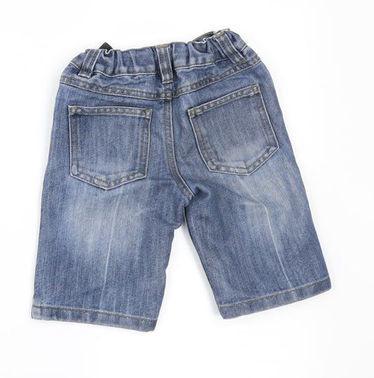 Denim & Co. Boys Blue Denim Chino Trousers Size 3-4 Years