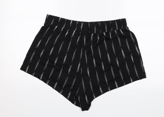 H&M Womens Black Hot Pants Shorts Size M