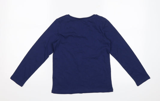 M&Co Girls Blue Jersey T-Shirt Size 7-8 Years - Yes, girls can