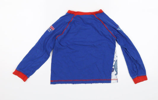 Disney Boys Blue Jersey T-Shirt Size 3-4 Years - Bravest of the brave