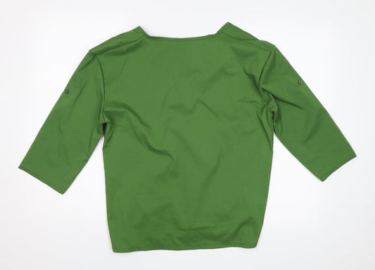 Wardrobe Wizard Womens Green Basic Blouse Size XL