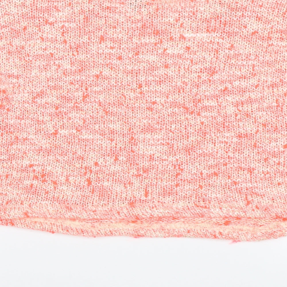Brand and care label for New Look girls’ orange jumper, size 12-13, years - cropped