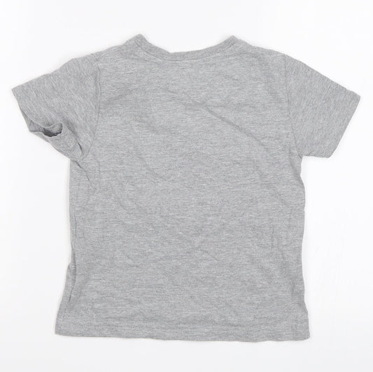 Primark Boys Grey Basic T-Shirt Size 5-6 Years - Pow