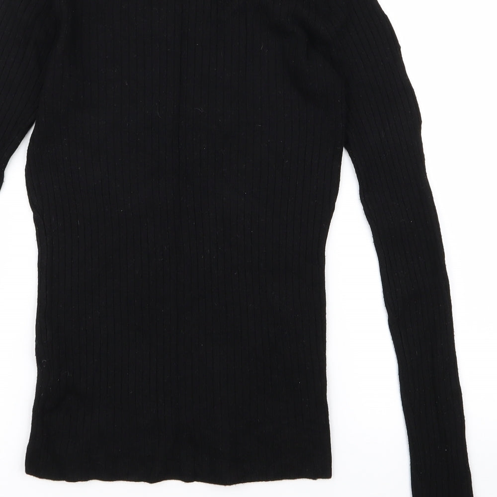 Brand and care label for Ricer island women’s black jumper, size UK 10