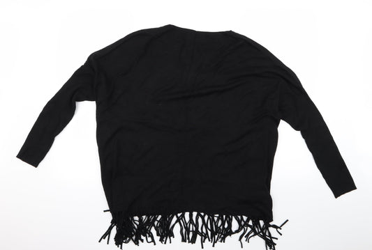 Preworn Womens Black Cardigan Jumper Size M