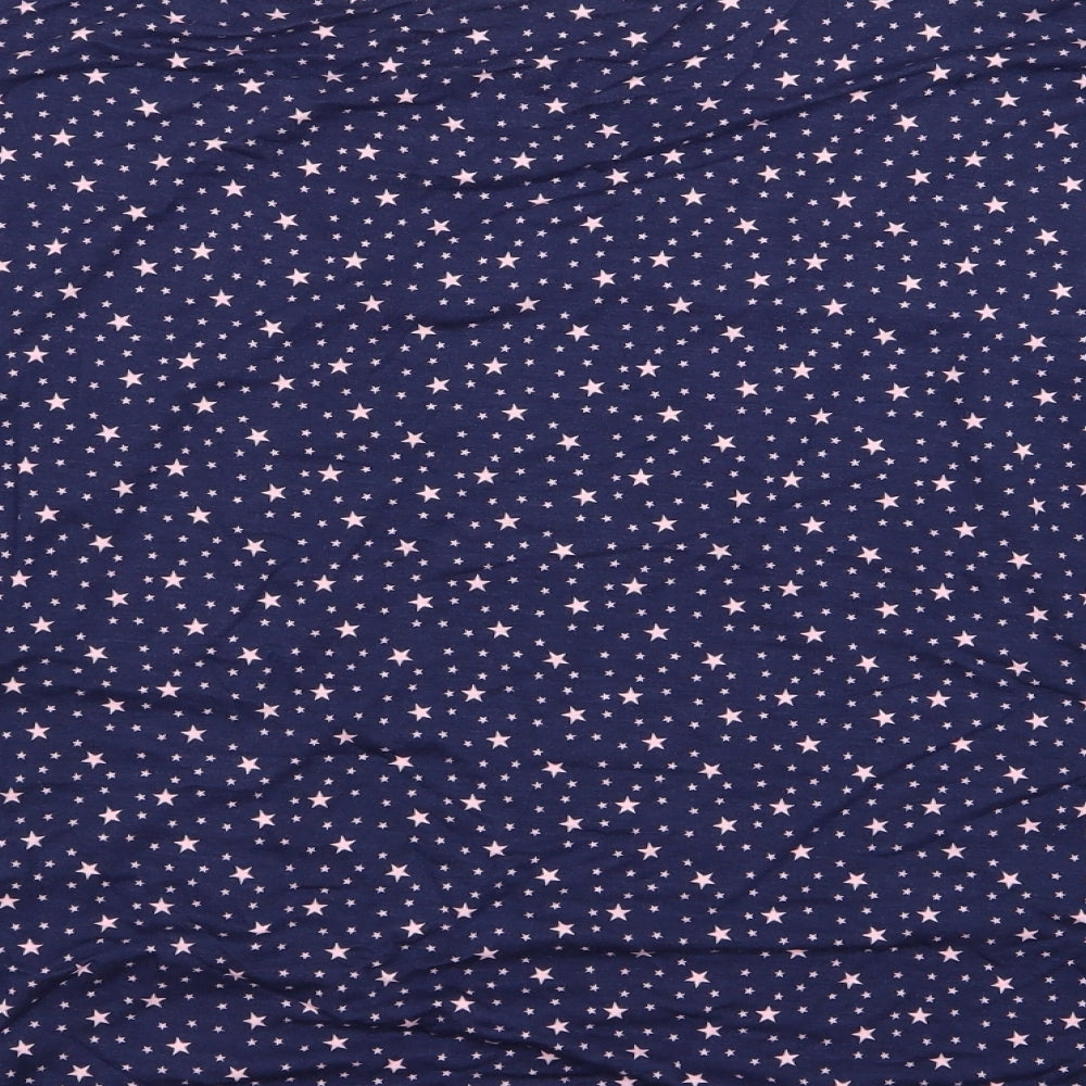 Brand and care label for Preworn women’s blue polka dot basic blouse, size UK 12, - 20