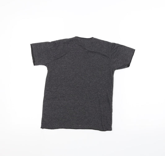 K-Kone Girls Black Basic T-Shirt Size 8 Years - elephant