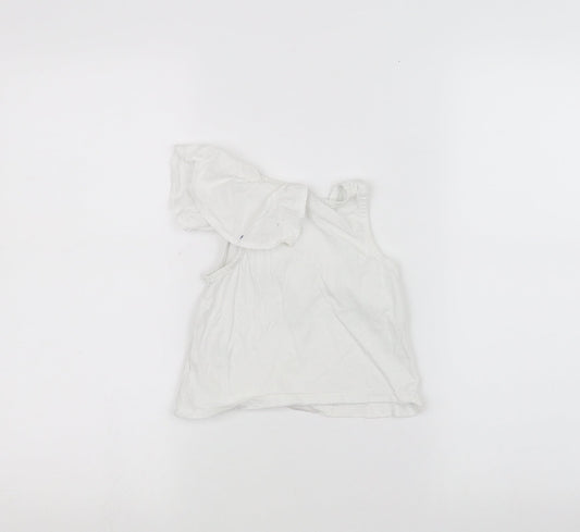 I love girl wear Girls White Basic T-Shirt Size 3 Years