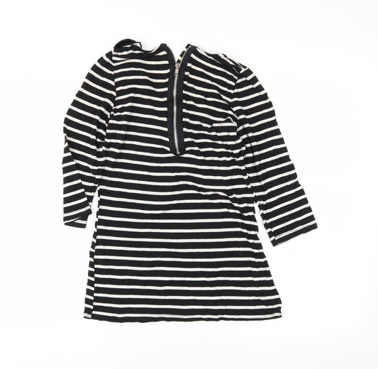 generation Girls Black Striped Tunic T-Shirt Size 14-15 Years