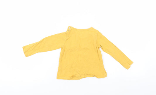 TU Girls Yellow Pullover Casual Size 9-12 Months