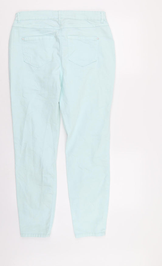 Preworn Womens Blue Denim Skinny Jeans Size 30 in L28 in - Very pale Blue