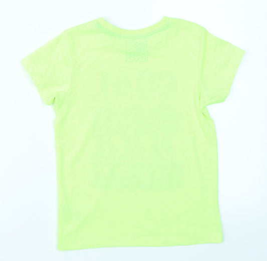 URBN DEPT Boys Yellow Basic T-Shirt Size 6 Years