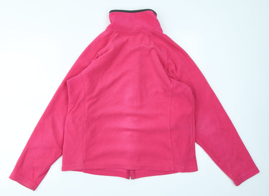 Nordic Alpine Girls Pink Fleece Full Zip Sweatshirt Size 12 Years