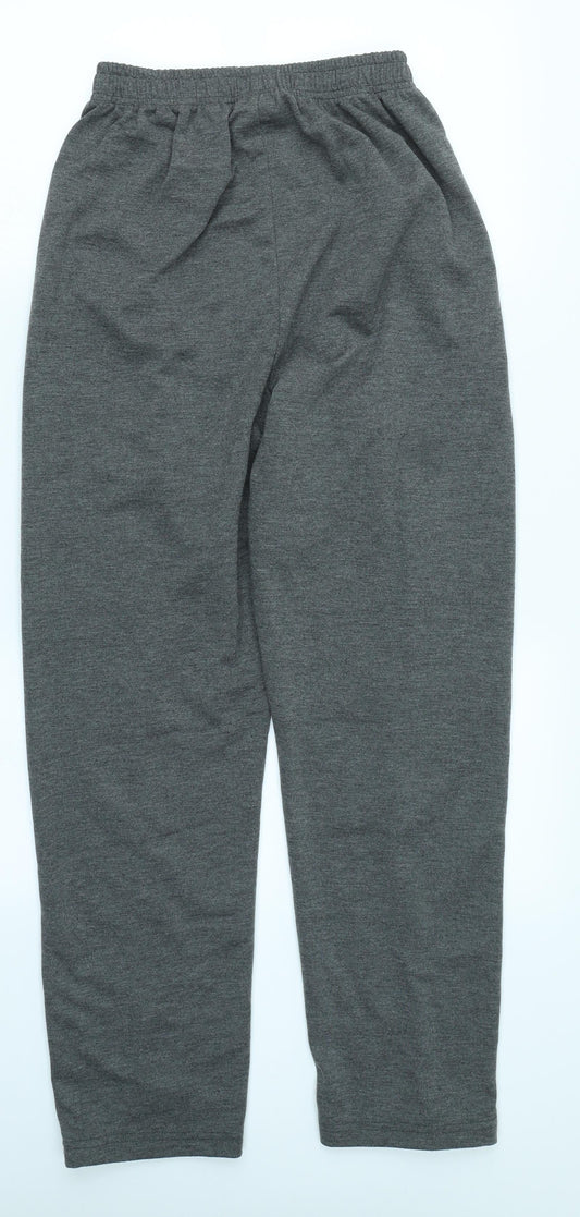 Amber Sun Womens Grey Trousers Size 12 L25 in