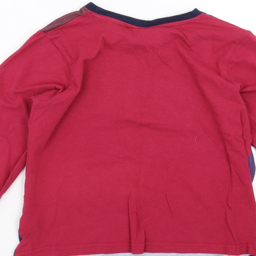 Preworn Boys Purple Solid Pyjama Top Size 9-10 Years - FC Barcelona