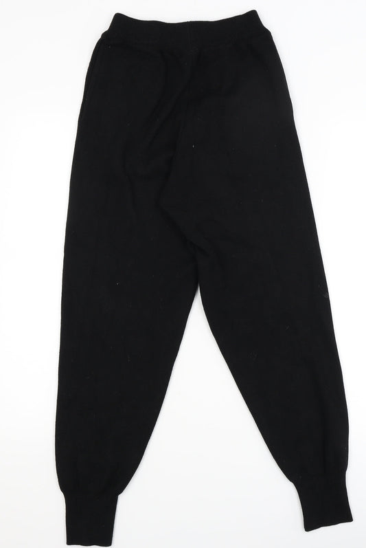 Quiz Womens Black Jogger Trousers Size M L26.5 in