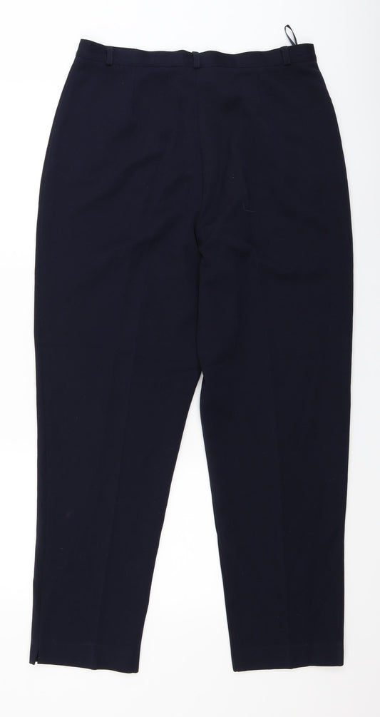Essentials Womens Blue Dress Pants Trousers Size 16 L28 in