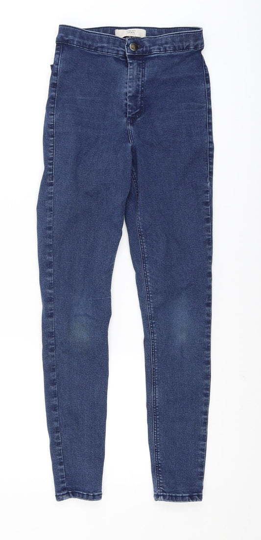 Topshop MOTTO Mens Blue Skinny Jeans Size 28 in L26 in