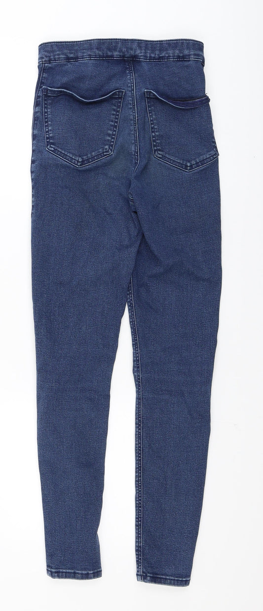 Topshop MOTTO Mens Blue Skinny Jeans Size 28 in L26 in