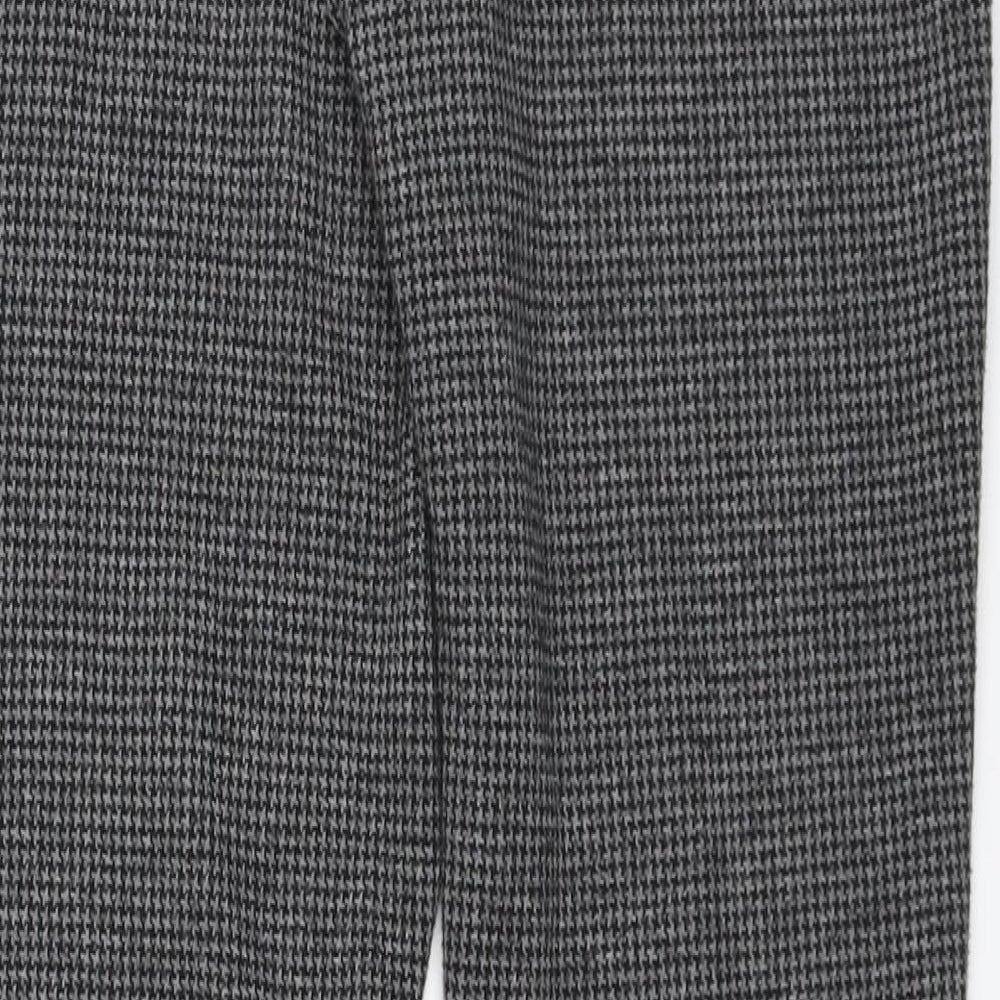 New Look Womens Grey Cropped Leggings Size 8 L27 in