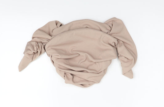 Boohoo Womens Beige Basic Blouse Size 14