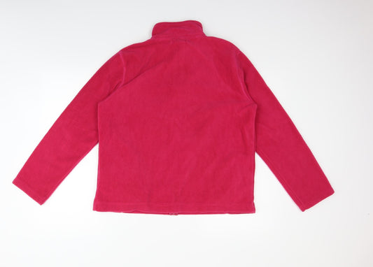 /text Womens Orange Full Zip Jumper Size M