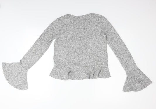 Berksha Womens Grey Pullover Jumper Size XS