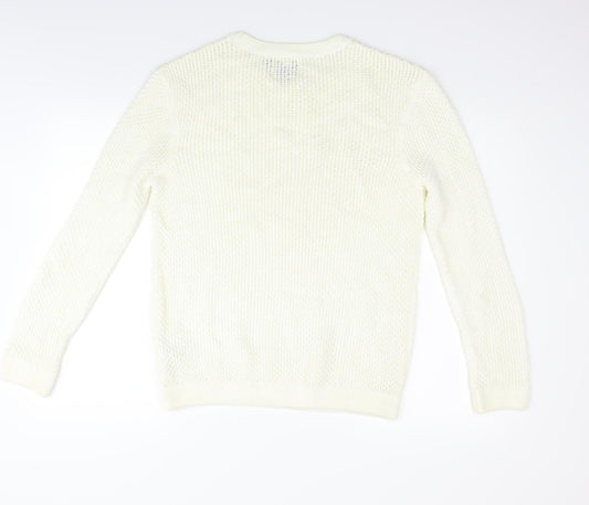 Topman Womens Silver Pullover Jumper Size S