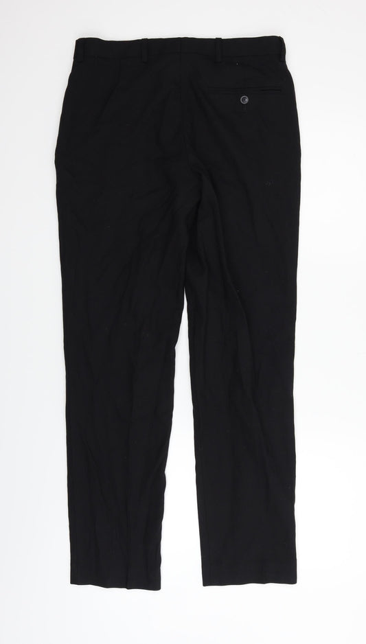 Marks and Spencer Womens Blue Trousers Size 30 in L29 in
