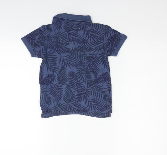 H&M Boys Blue Basic Button-Up Size 5-6 Years