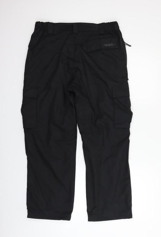 moutain warehouse Womens Black Trousers Size 6 L27 in