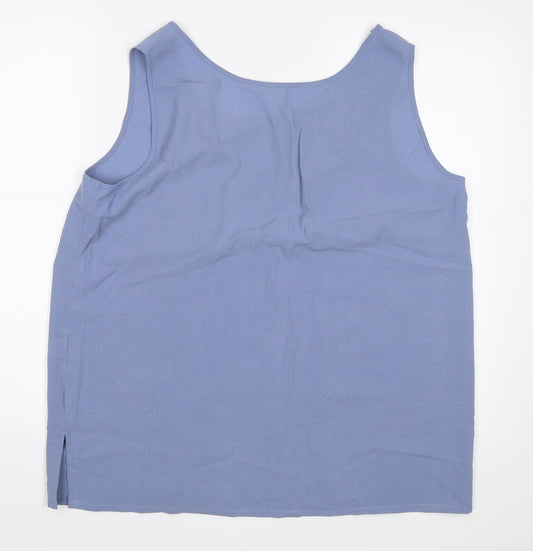 Match Set Womens Blue Basic Blouse Size 18