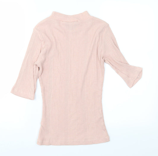 New Look Womens Pink Basic T-Shirt Size 6
