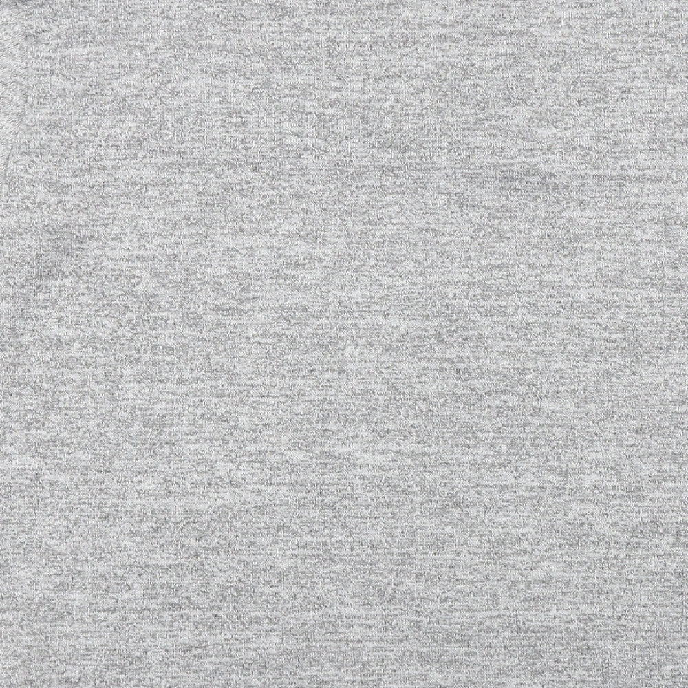 Brand and care label for Boohoo women’s grey jumper, size M