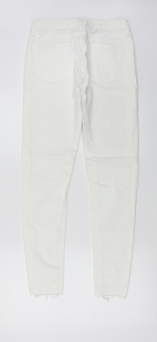 denim co Womens White Straight Jeans Size 10 L27 in