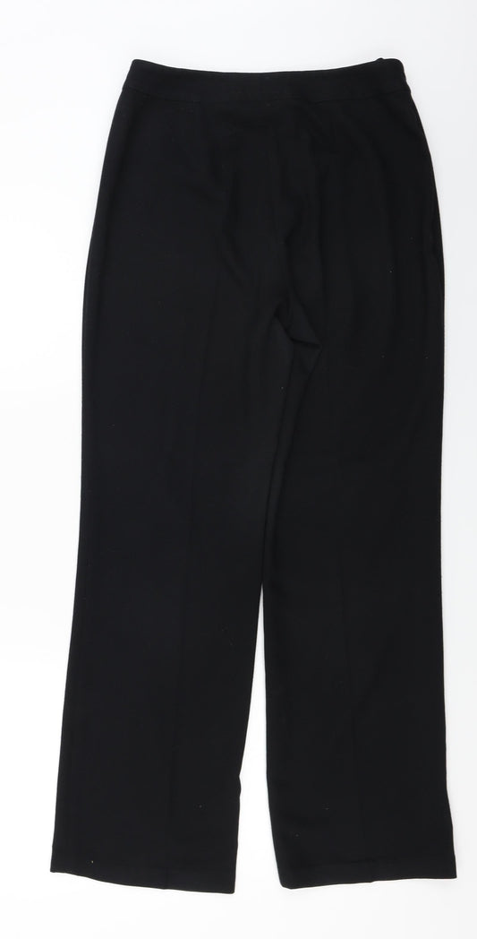 Warehouse Womens Black Trousers Size 12 L25 in