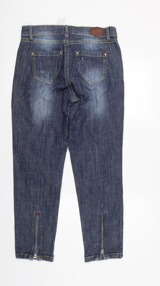 Denim mados Womens Blue Denim Skinny Jeans Size 12 L27 in
