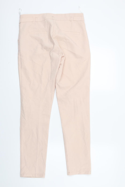 Miss Beyaz Womens Pink Trousers Size 10 L26 in