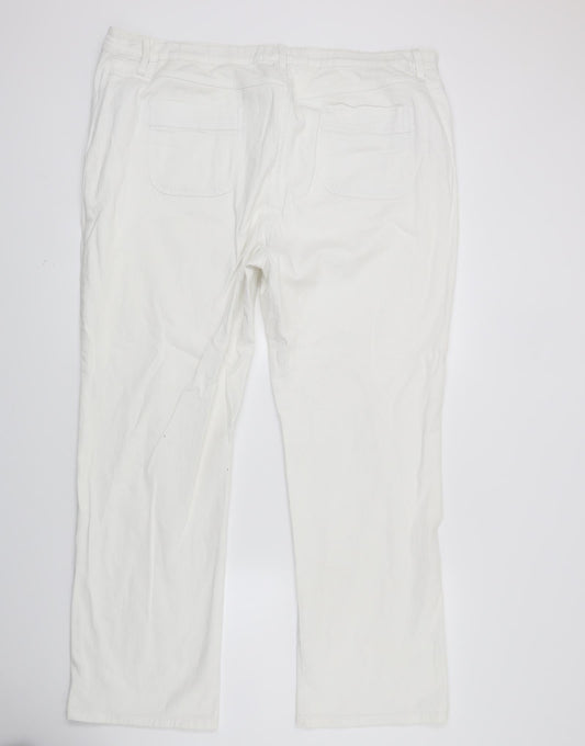Preworn Womens White Denim Skinny Jeans Size 38 in L27 in