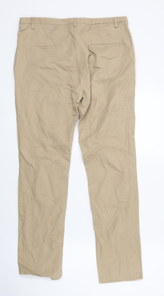 Zara Womens Beige Trousers Size 12 L25 in