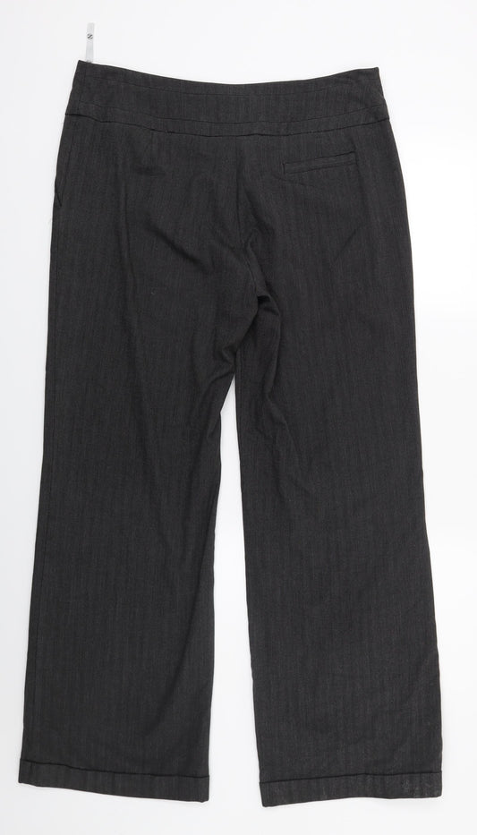 NEXT Womens Grey Trousers Size 14 L28 in