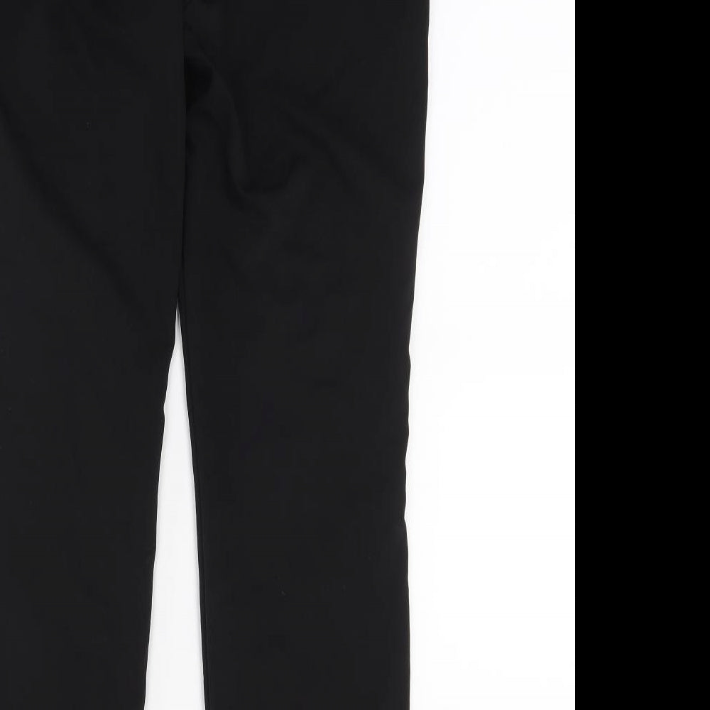 Papaya Womens Black Capri Trousers Size 10 L24 in