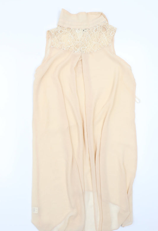 NEXT Womens Beige Basic Blouse Size 10