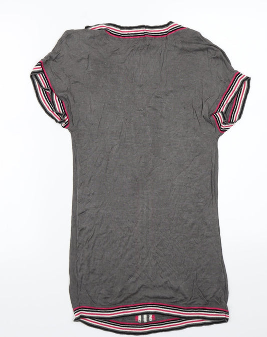 GEORGES RECH Womens Grey Basic T-Shirt Size XS
