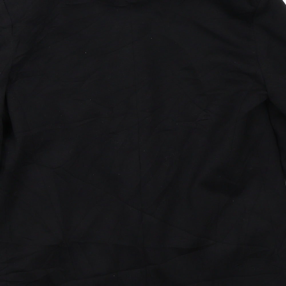Topshop Womens Black Jacket Coat Size 8
