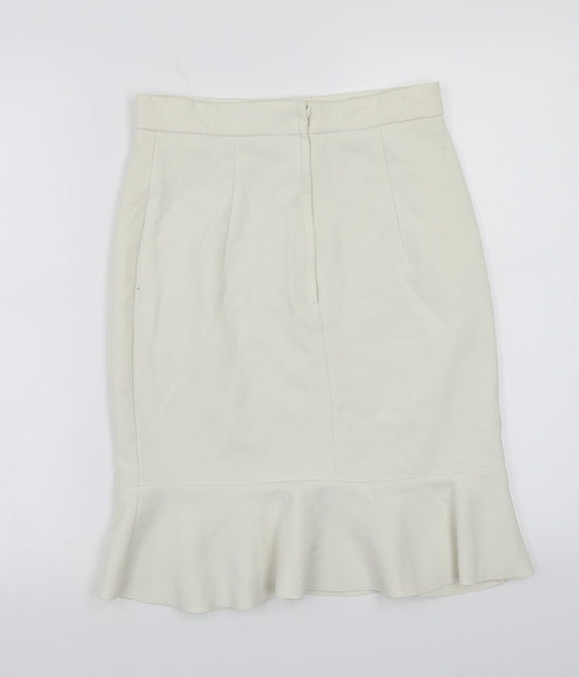 H&M Womens White A-Line Skirt Size 6